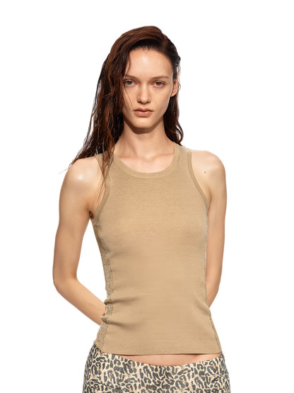 Gilded Wool Knit Tank
