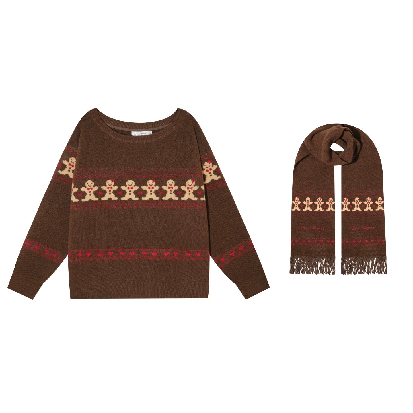 Wool-Blend Gingerbread Sweater