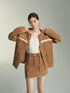 Lace Spliced Denim Jacket & Mini Skirt Set - CHINASQUAD