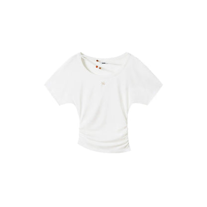 Asymmetric Hourglass Drape Tee