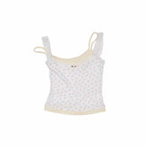 Asymmetrical Lace Trim Layered Knit Camisole 1Jinn Studio