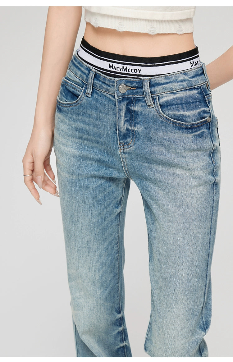 2-in-1 Flared Jeans - CHINASQUAD