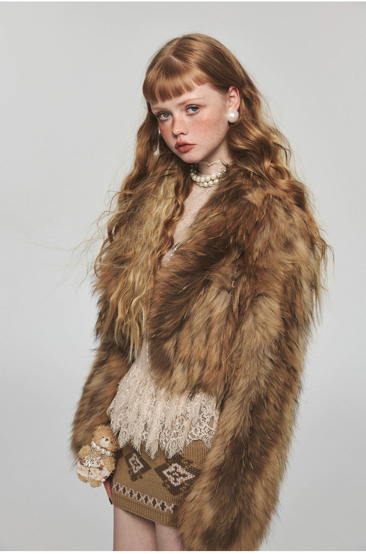 Rat Fur Short Thickened Coat - CHINASQUAD