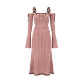 floral juliette knitted dress LaceMade Floral Juliet Vintage Knit Dress & Cardigan Set Cardigans / L