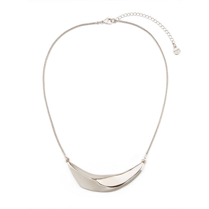 Faceted Geometric Pendant Necklace