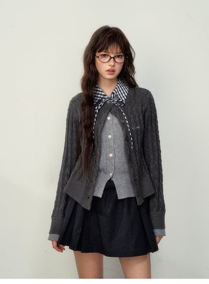 Preppy Layered Knit Sweater - CHINASQUAD