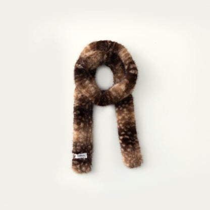 Fuzzy Bambi-Inspired Faux Fur Scarf