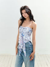 Knotted Asymmetric Hem Tube Blouse - CHINASQUAD