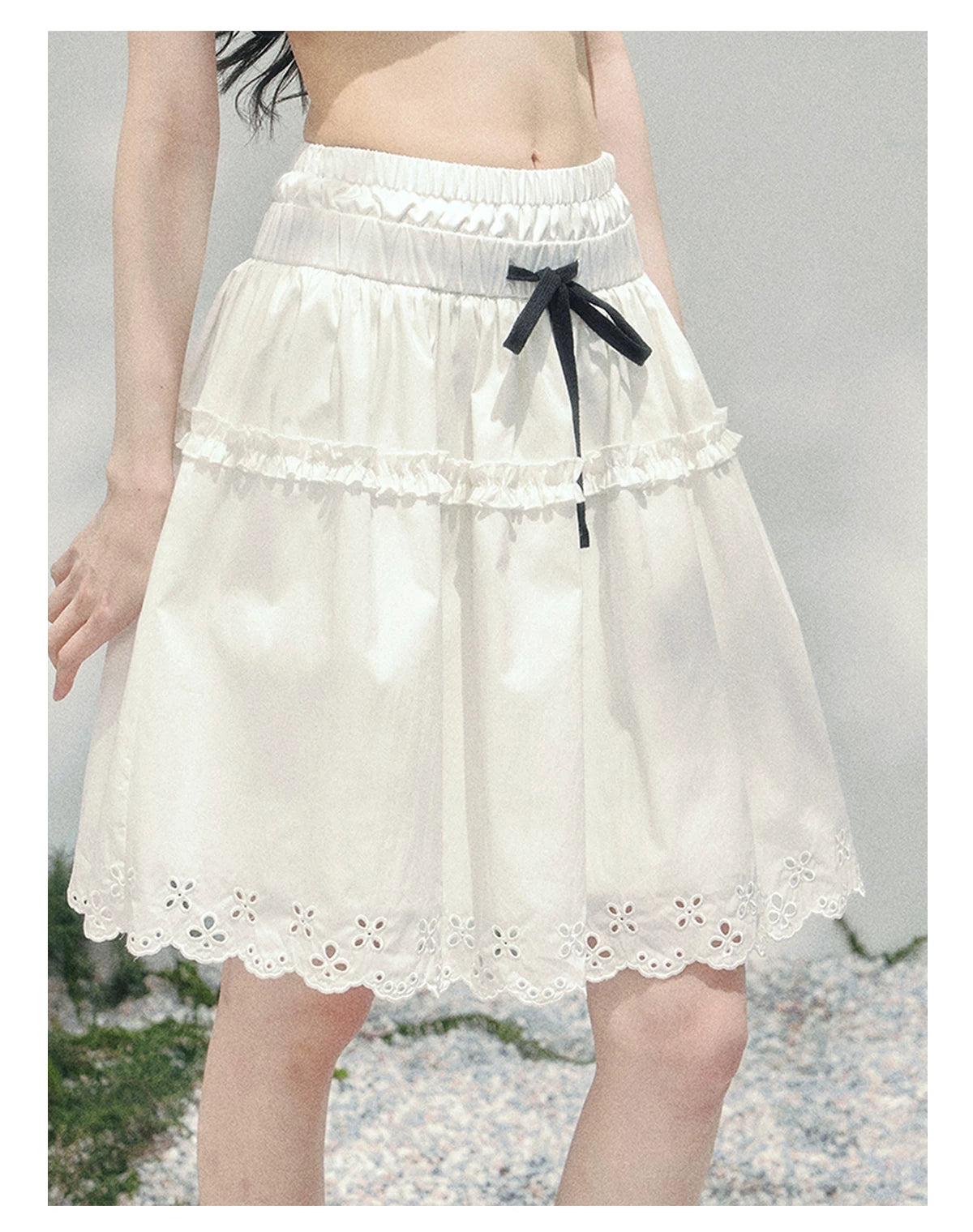 “Spring Meadow” Embroidered Bubble Skirt