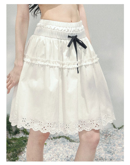 “Spring Meadow” Embroidered Bubble Skirt