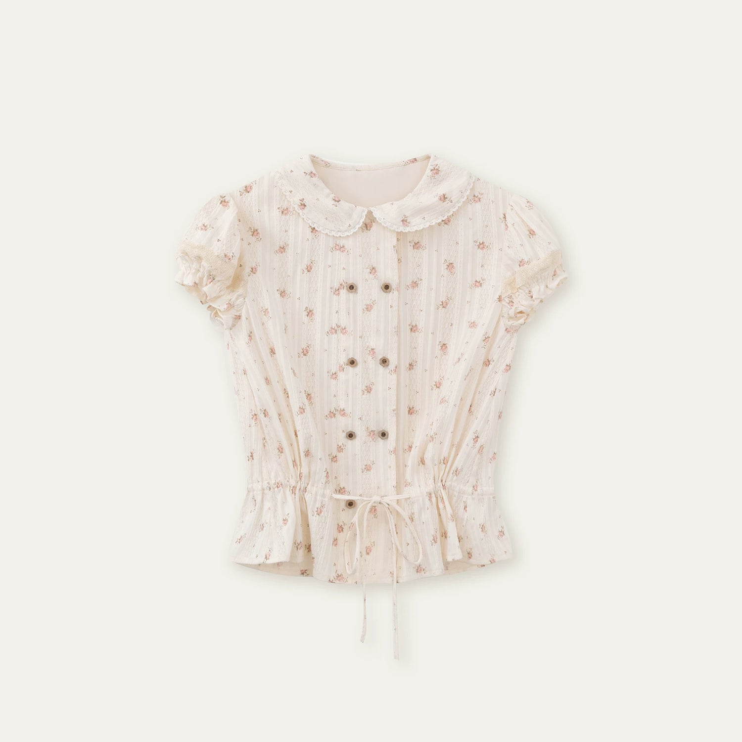 Vintage Plaid Floral Girl Two-Piece Set