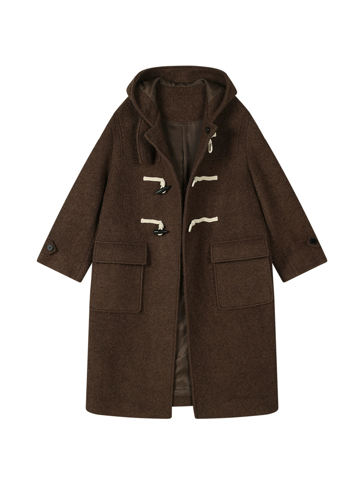 Brown Long Woolen Coat