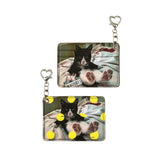 Retro Polka Dot Cat & Dog Print Card Holder - CHINASQUAD