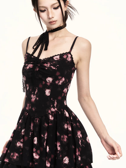 Romantic Floral Tiered Maxi Dress