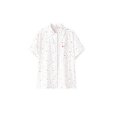 Cat and Dog Floral Print Shirt & Shorts - CHINASQUAD