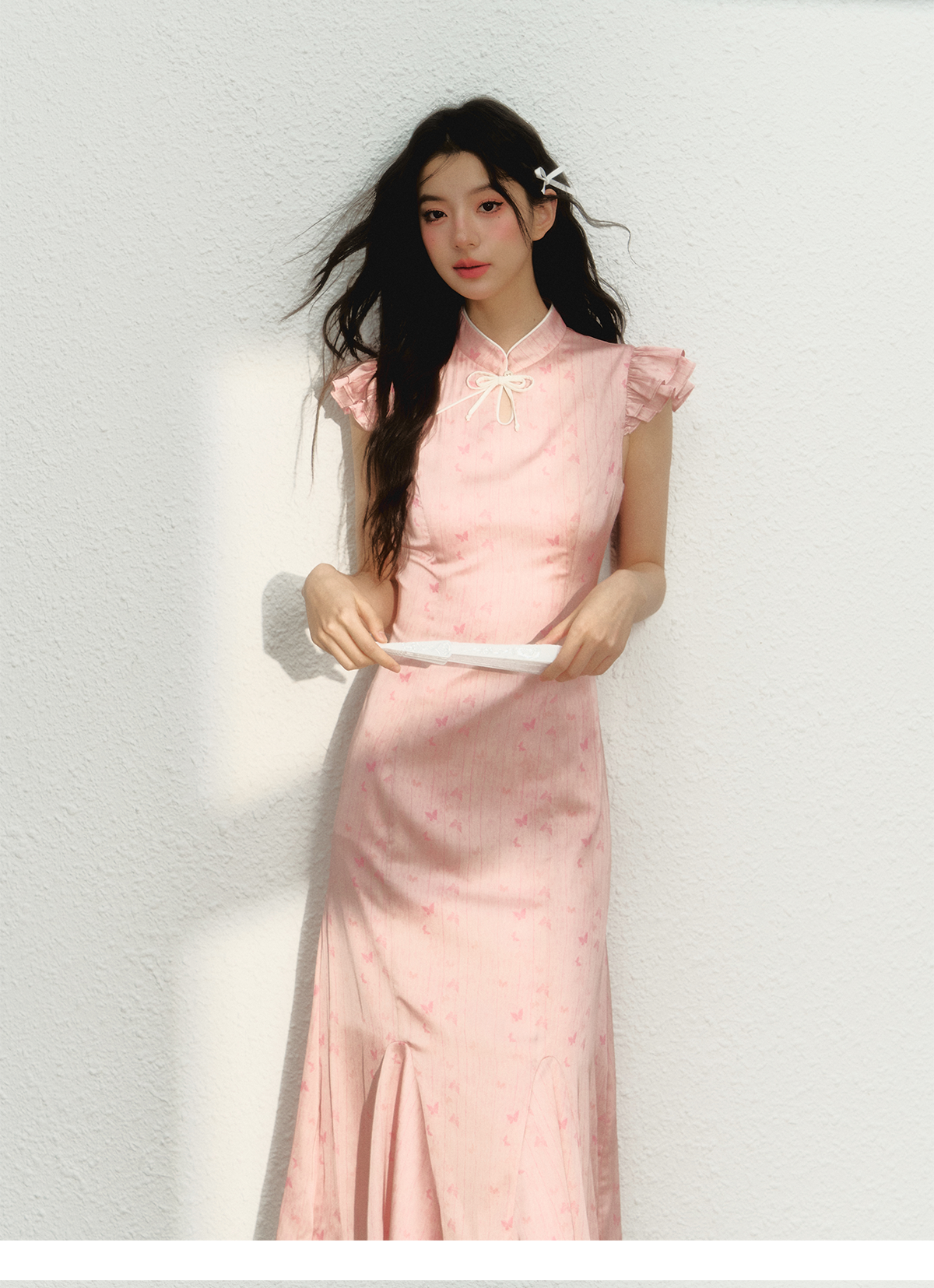 Pink New Chinese Style Cheongsam Dress - CHINASQUAD