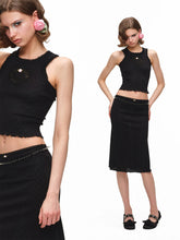 Snoopy Jacquard Knit Tank & Midi Skirt Set 1Jinn Studio