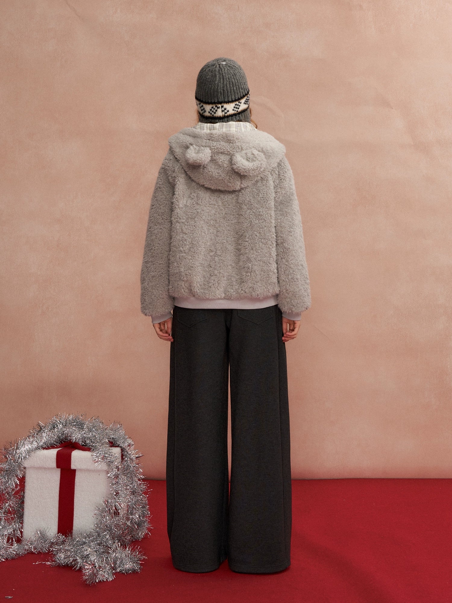 Reversible Hooded Sherpa Jacket