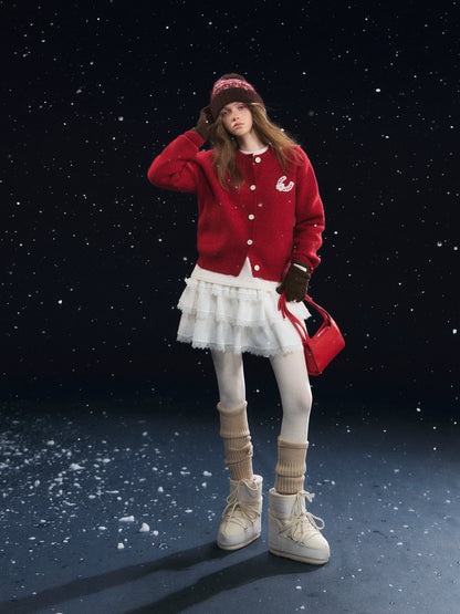 Lucky Pony Crewneck Cardigan