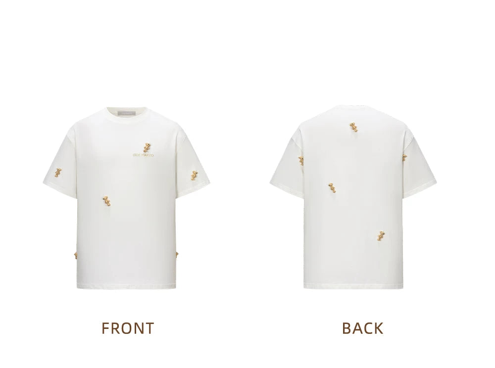 Mini Flocked Bear Oversized T-shirt