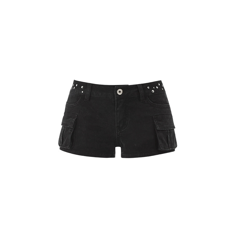 Studded Low-rise Shorts