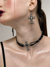 Retro Cross Combination Beaded Collar - CHINASQUAD