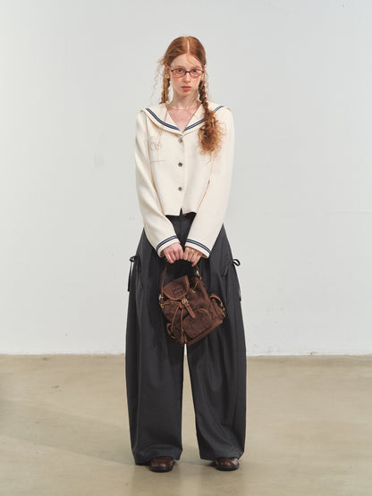 Nautical Embroidered Tweed Cropped Jackets