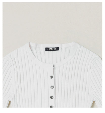 Wild Retro Ribbed Knit Cardigan