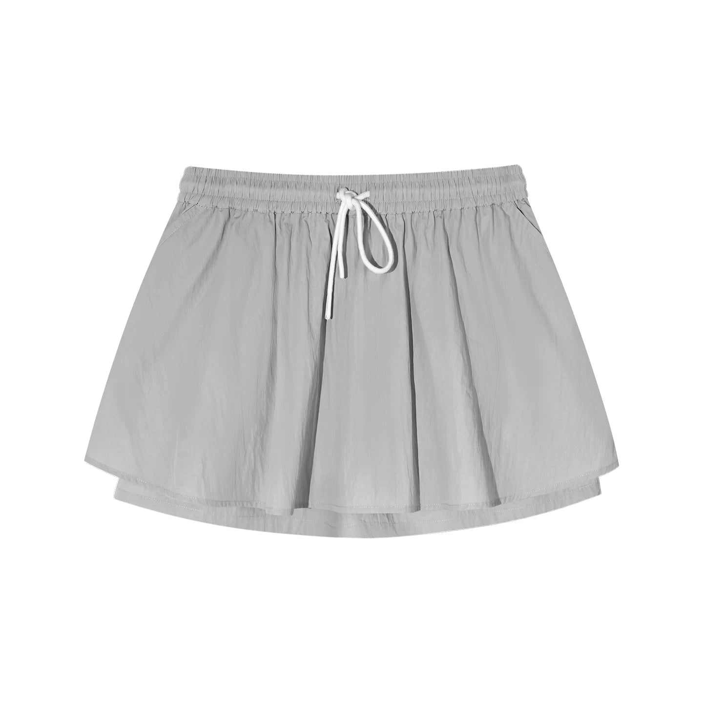Hooded Drawstring Sun-Protective Jacket &amp; A-Line Skirt Set