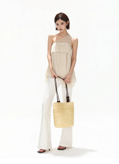 Versatile Queen Low-Rise Flared Trousers