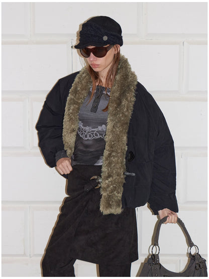 90% Duck Down Fur-Trimmed Parka