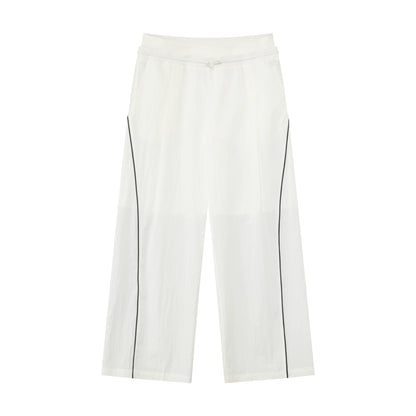 Cooling Lyocell Double-Waistband Wide-Leg Pants