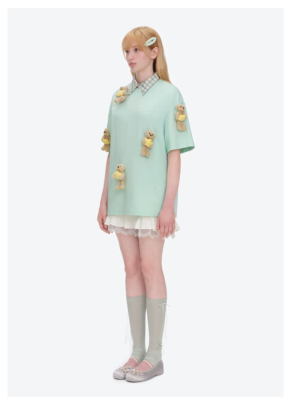 Lumi Star Bear Embellished T-shirt