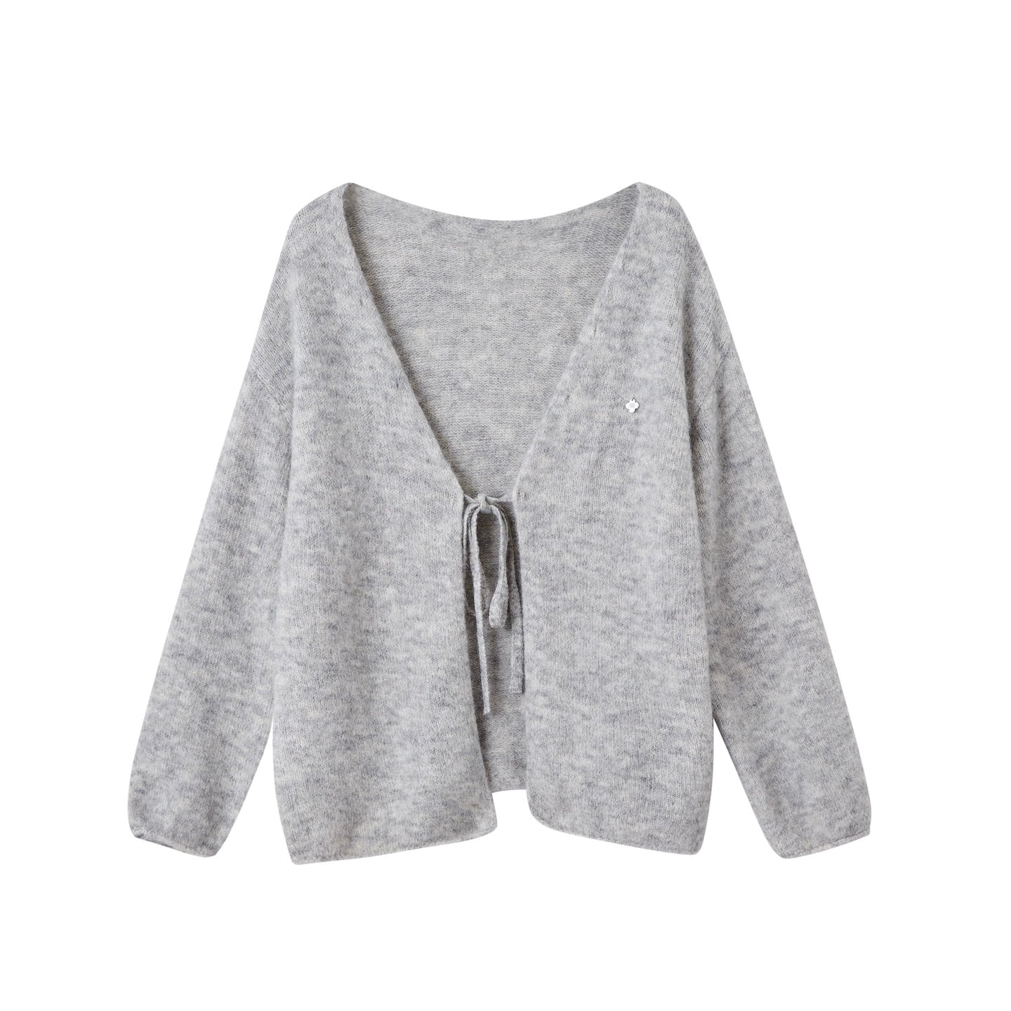 Bohemian Tie-Front V-Neck Cardigan - CHINASQUAD