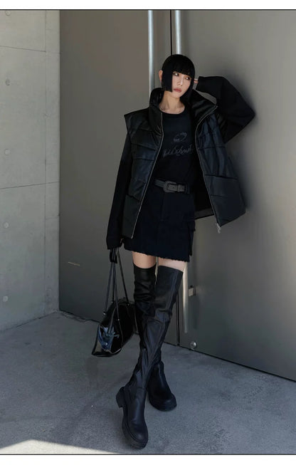 Vintage Washed Spray-Effect Long-Sleeve T-Shirt