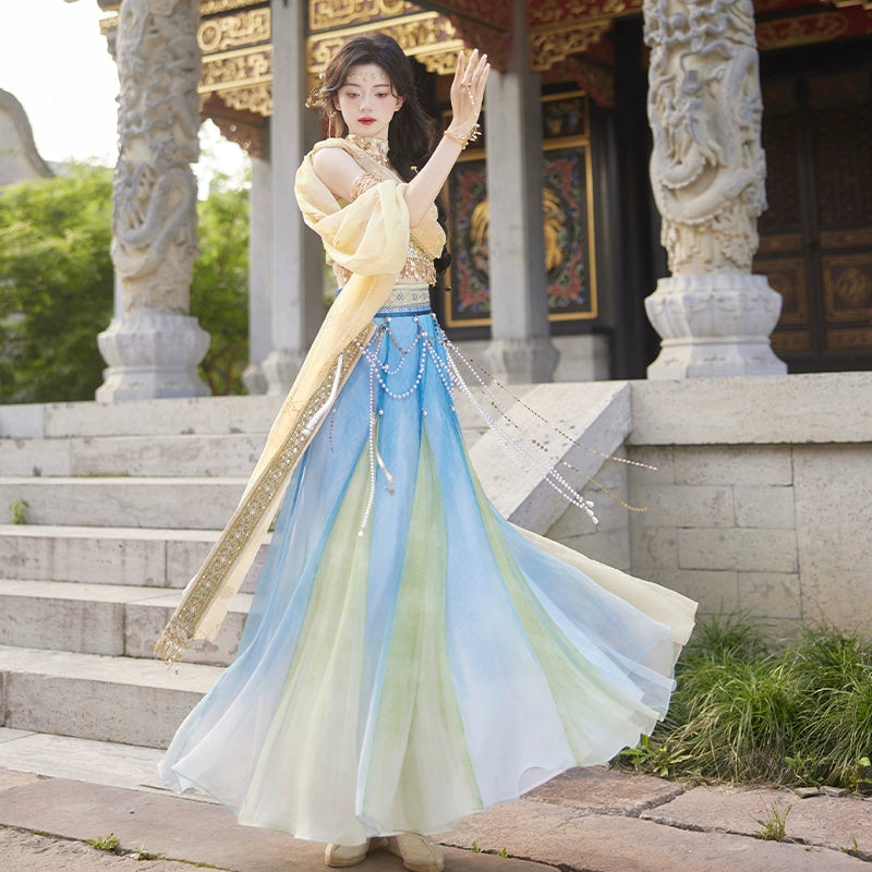 &quot;碧落沙洲&quot; Modern-style Hanfu Set