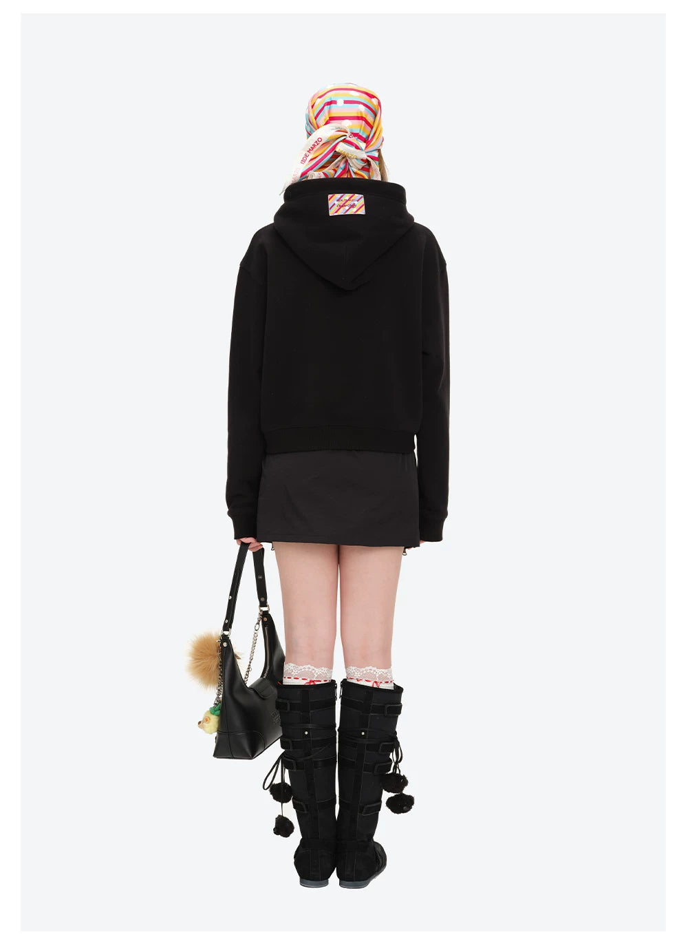 Lollipop Wrapper Cropped Hoodie