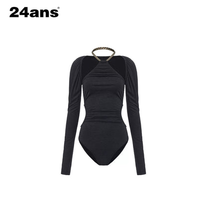 Y2K Convertible Halter Layered Two-Piece Top