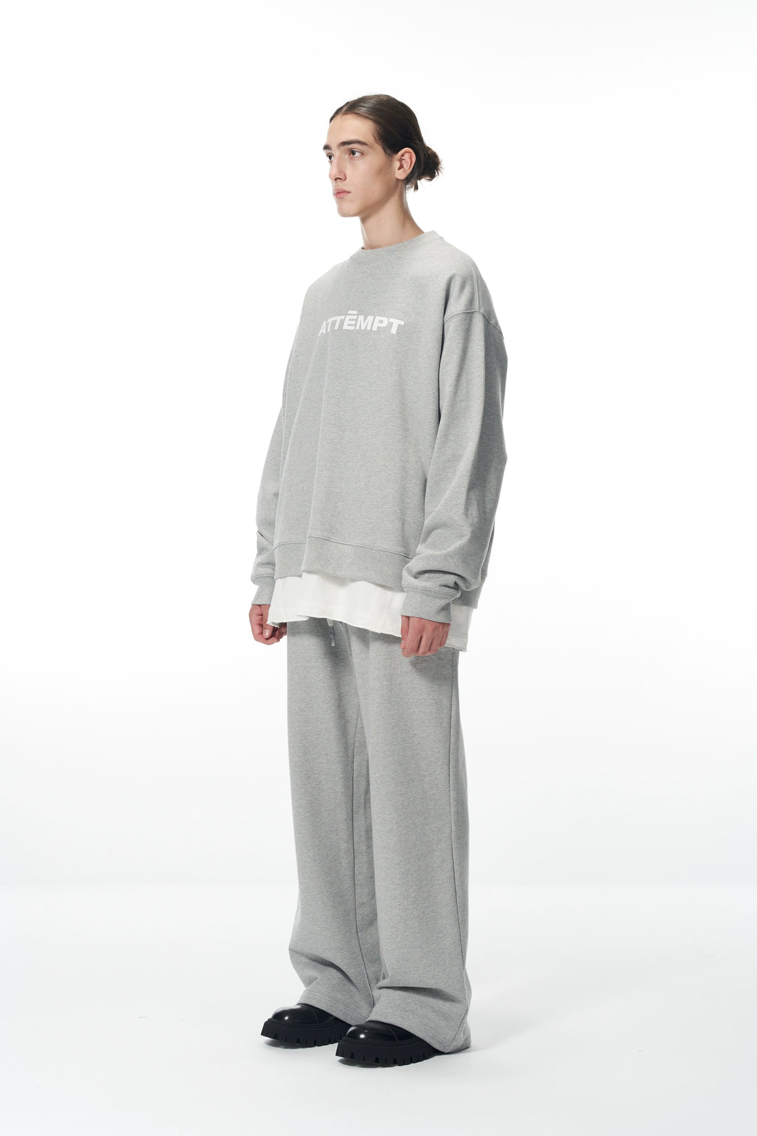 Essential Logo Sweatshirt &amp; Hoodie &amp; Sweatpants Set