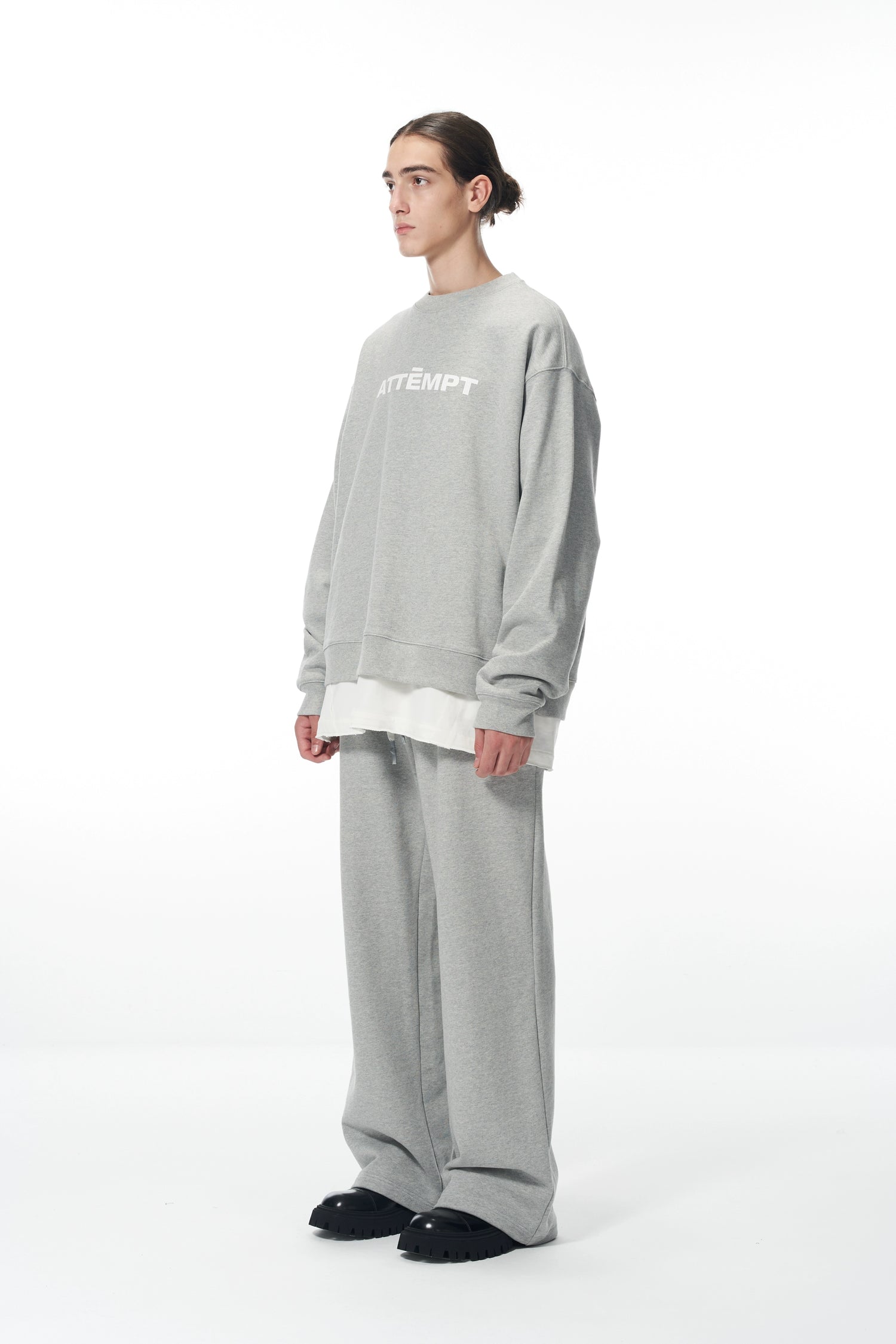 Essential Logo Sweatshirt &amp; Hoodie &amp; Sweatpants Set