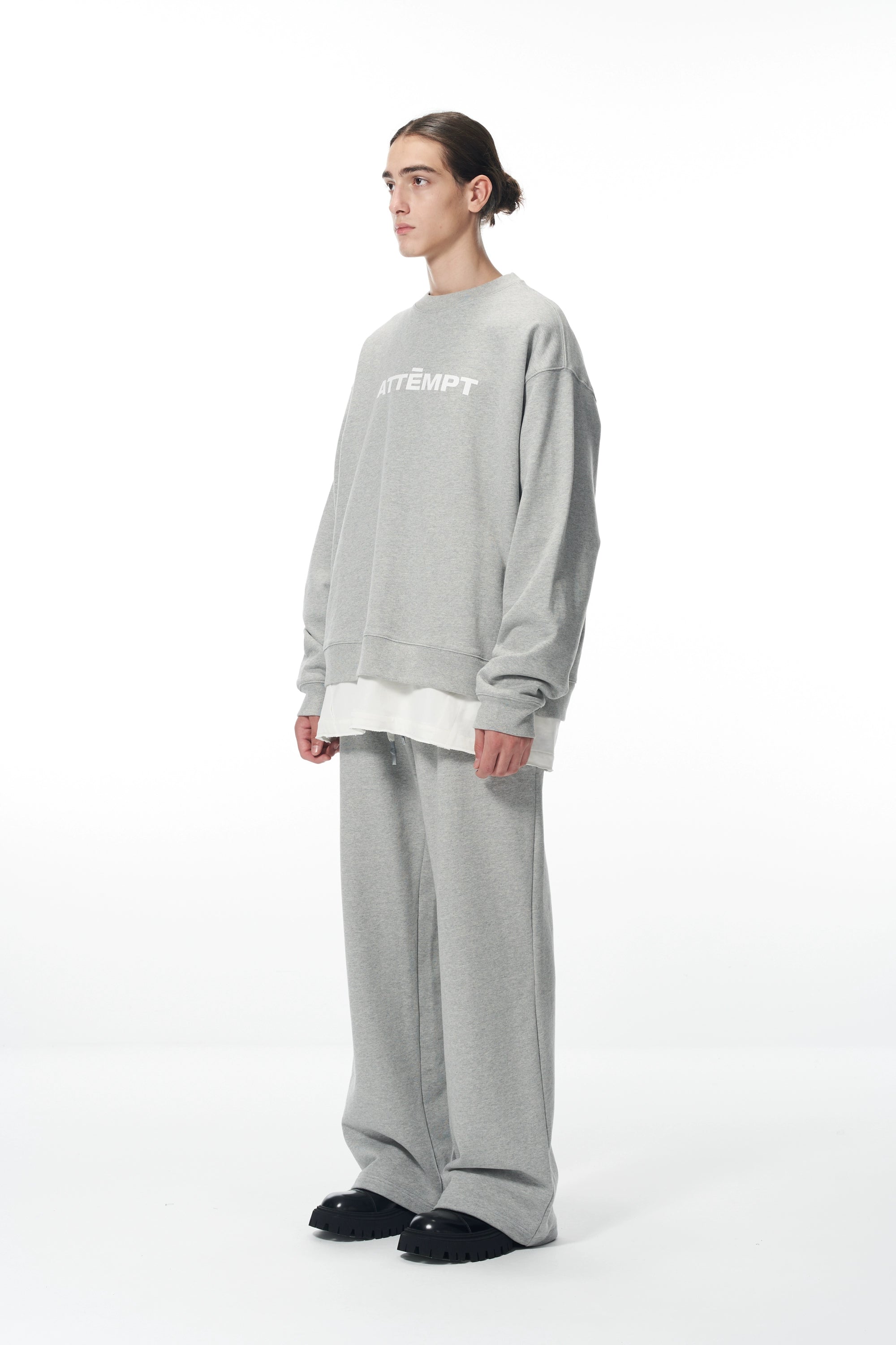 Essential Logo Sweatshirt &amp; Hoodie &amp; Sweatpants Set