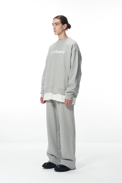 Essential Logo Sweatshirt &amp; Hoodie &amp; Sweatpants Set