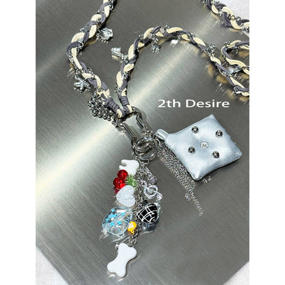 Handmade Punk Long Sweater Chain Necklace