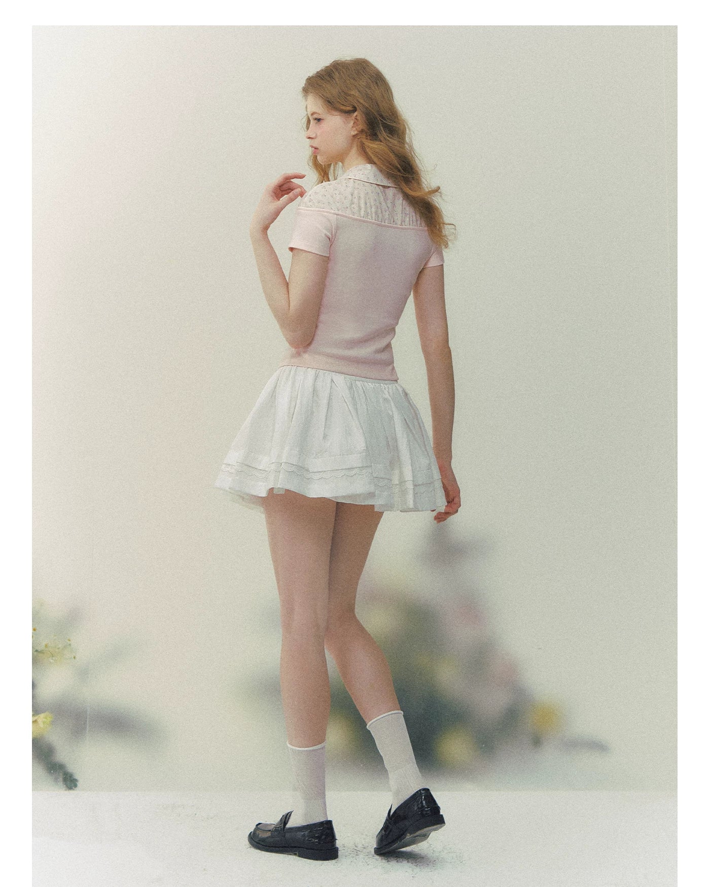 Elegant Prelude Floral Layered Shirt