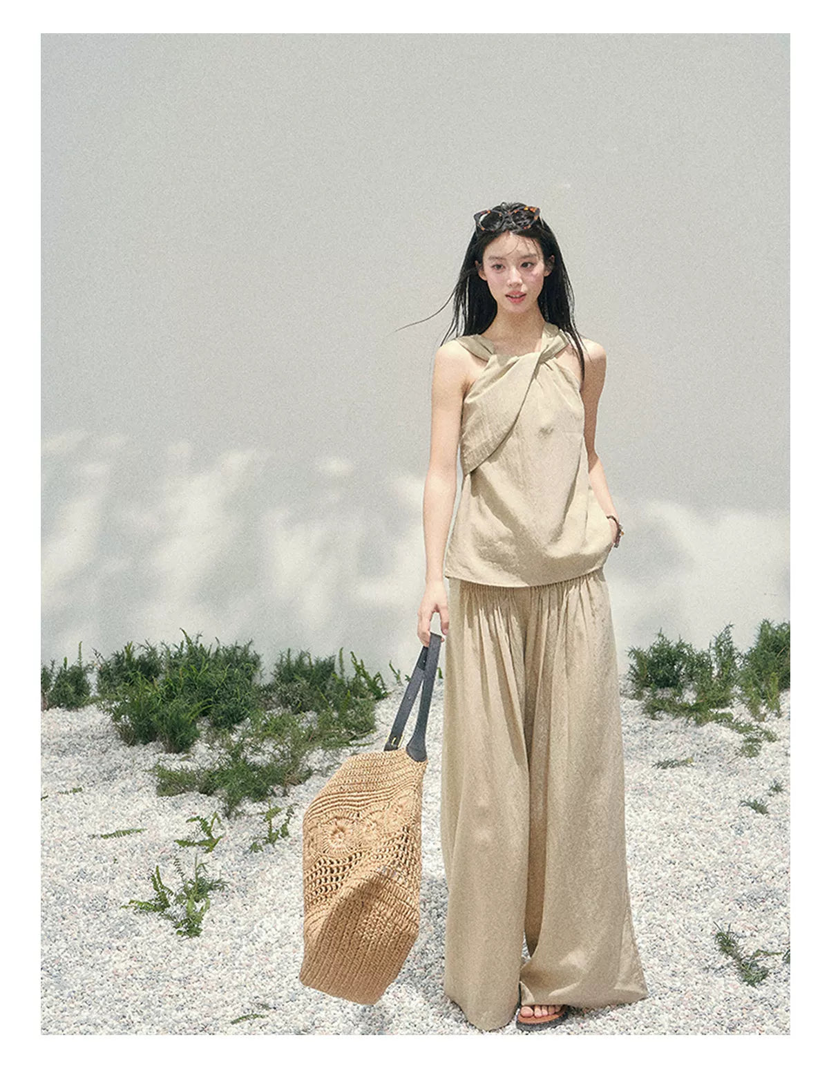 Soft Khaki Relaxed Set