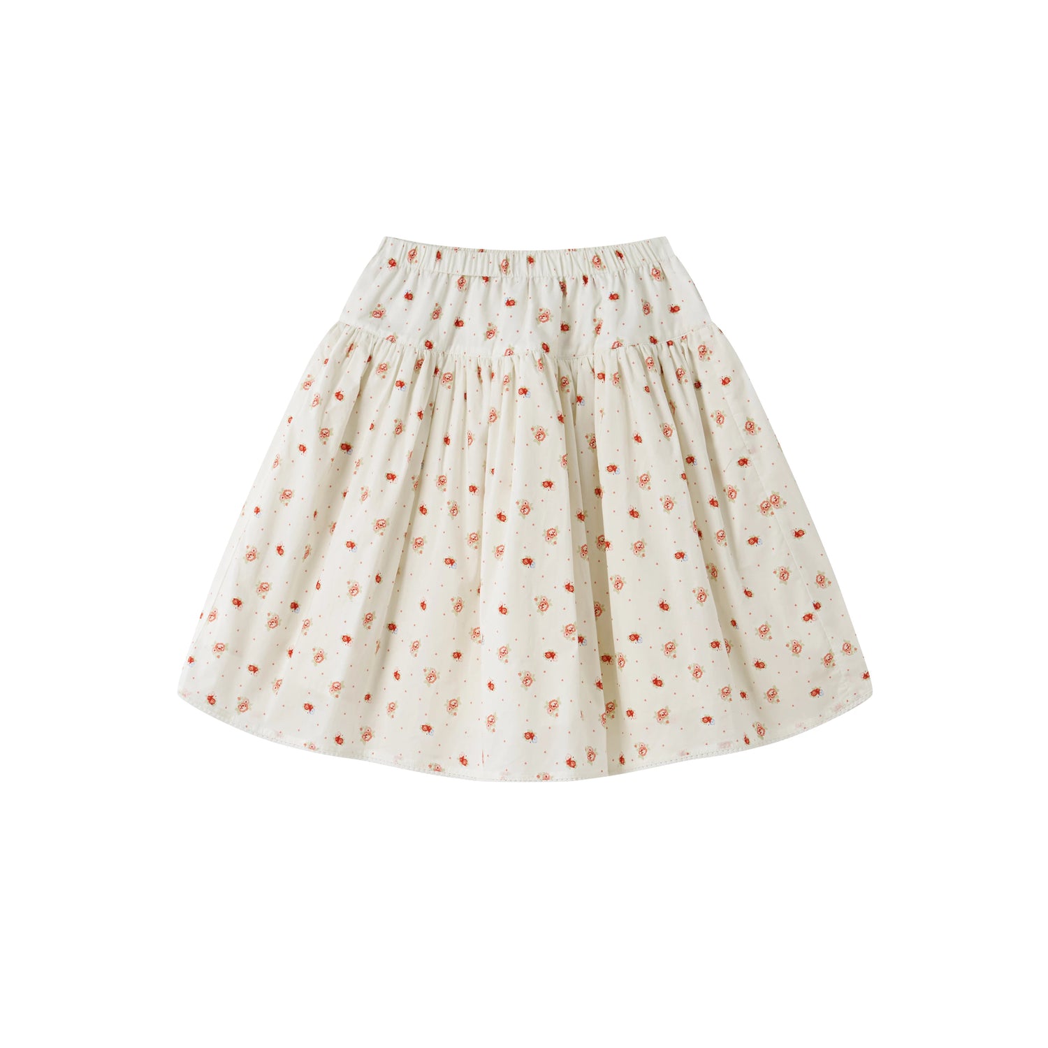 Vintage Floral Waist-Cinching Two-Piece Skirt Set