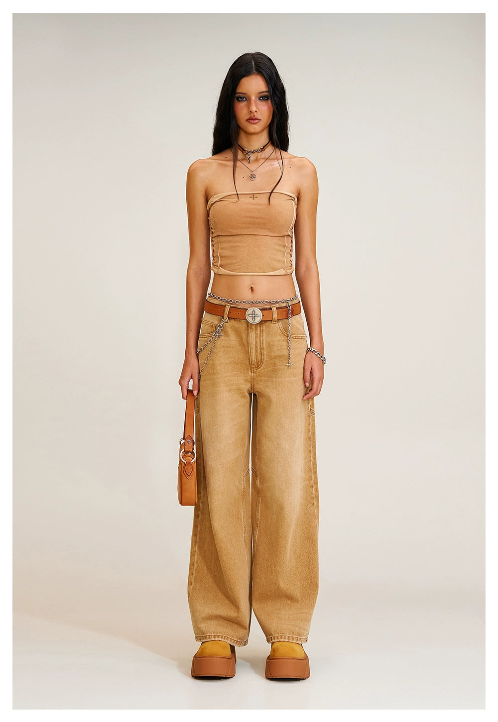 Origin of Wildness Wide-Leg Denim Pants