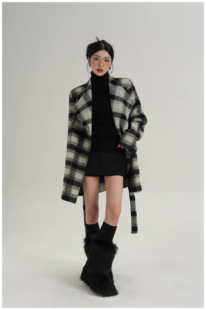 Double-Faced Wool Mid-Length Coat