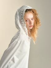 White Lace Hooded Top - CHINASQUAD