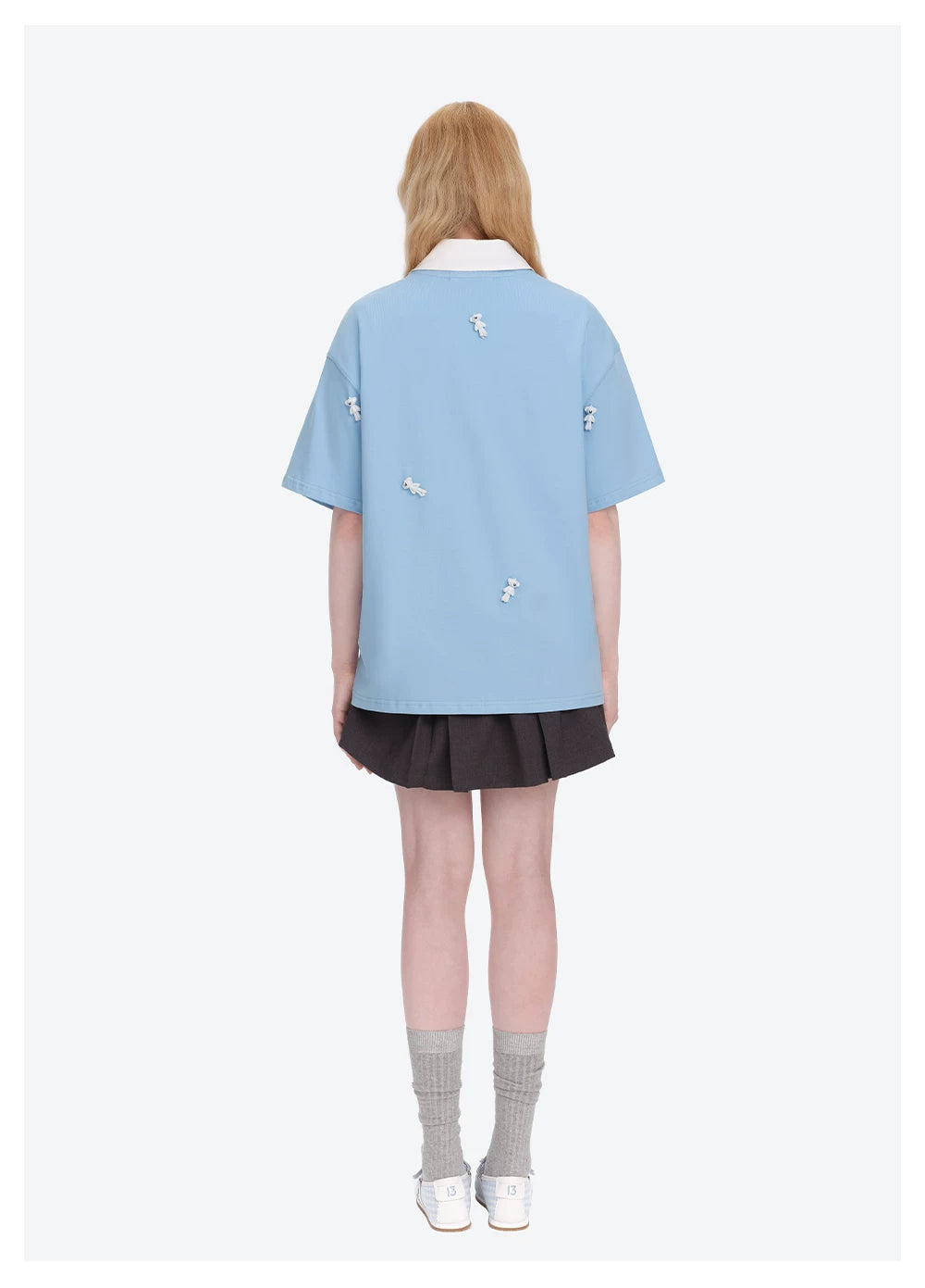 Mini Flocked Bear Oversized T-shirt